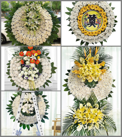 安徽池州市东至县昭潭镇龙潭村花圈速递